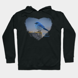 Mountain Bluebird Heart Hoodie